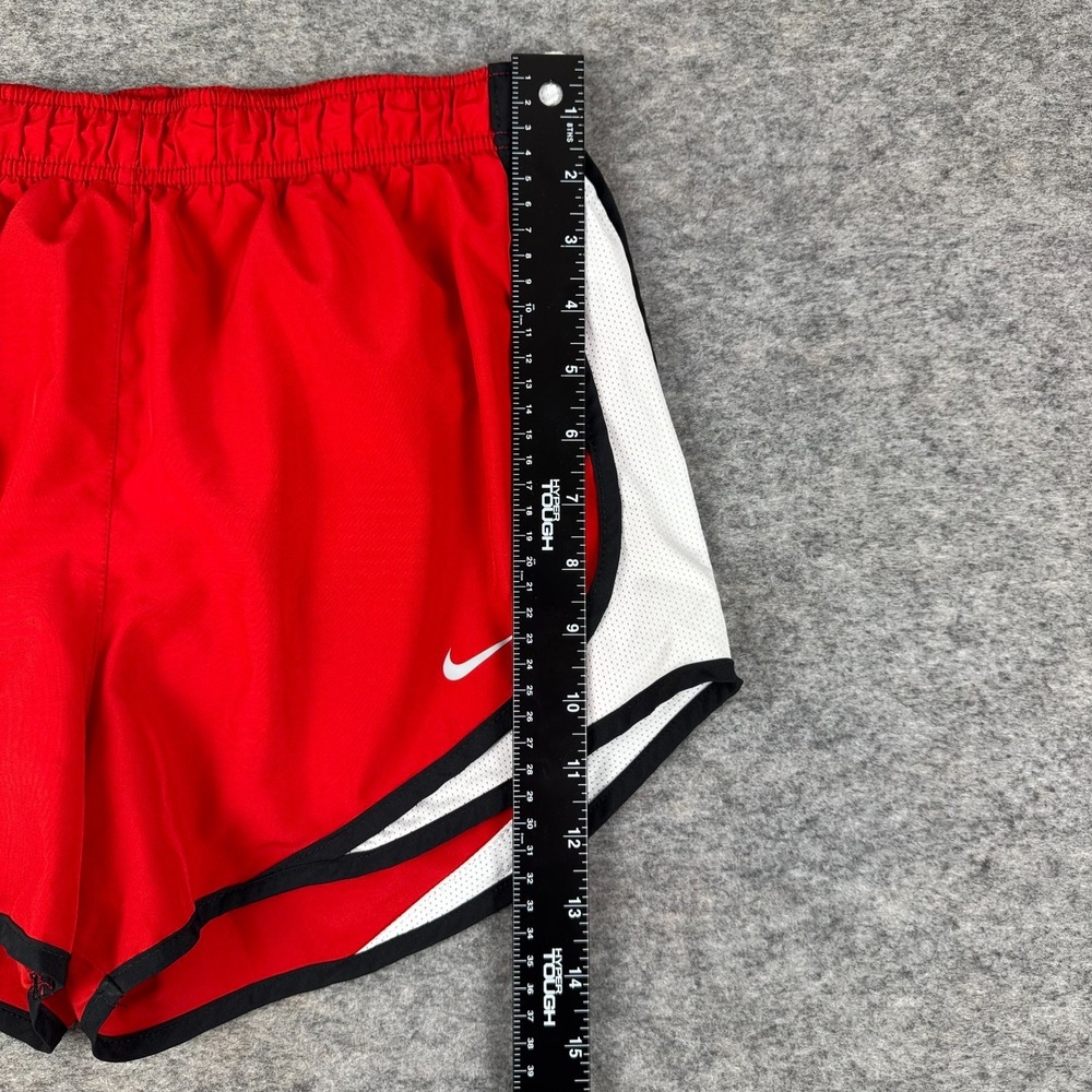 Nike Dri Fit Tempo Running Shorts 3" Lined Polyester Red Womens Small S - Picture 10 of 13